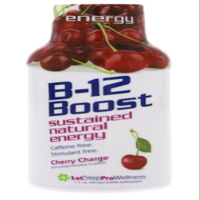 1st Step for Energy B-12 Boost Cherry Charge 12 (2 fl oz) bottles