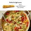 DeLallo Capellini Pasta, Angel Hair Pasta Made in Italy, Made with Only 100% Durum Wheat Semolina Flour, Bronze Cut, All Natural, Non-GMO, Kosher, Vegan, 1 Pound Bag, (8 Pack) view 4