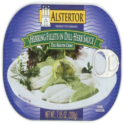 Alstertor Herring Fillets In Dill-Helb Sauce, 7.05-Ounce (Pack of 5)