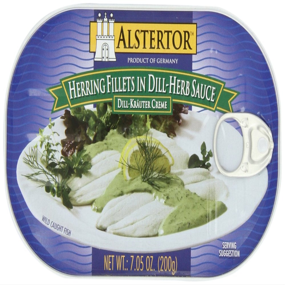 Alstertor Herring Fillets In Dill-Helb Sauce, 7.05-Ounce (Pack of 5)