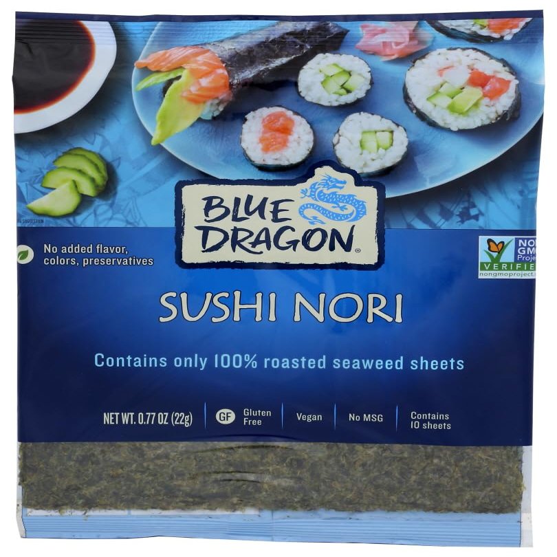 Blue Dragon Sushi Nori, .77-Ounce (Pack of 5)