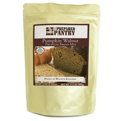 The Prepared Pantry Pumpkin Walnut Bread Mix; Single Pack; For Bread Machine or Oven