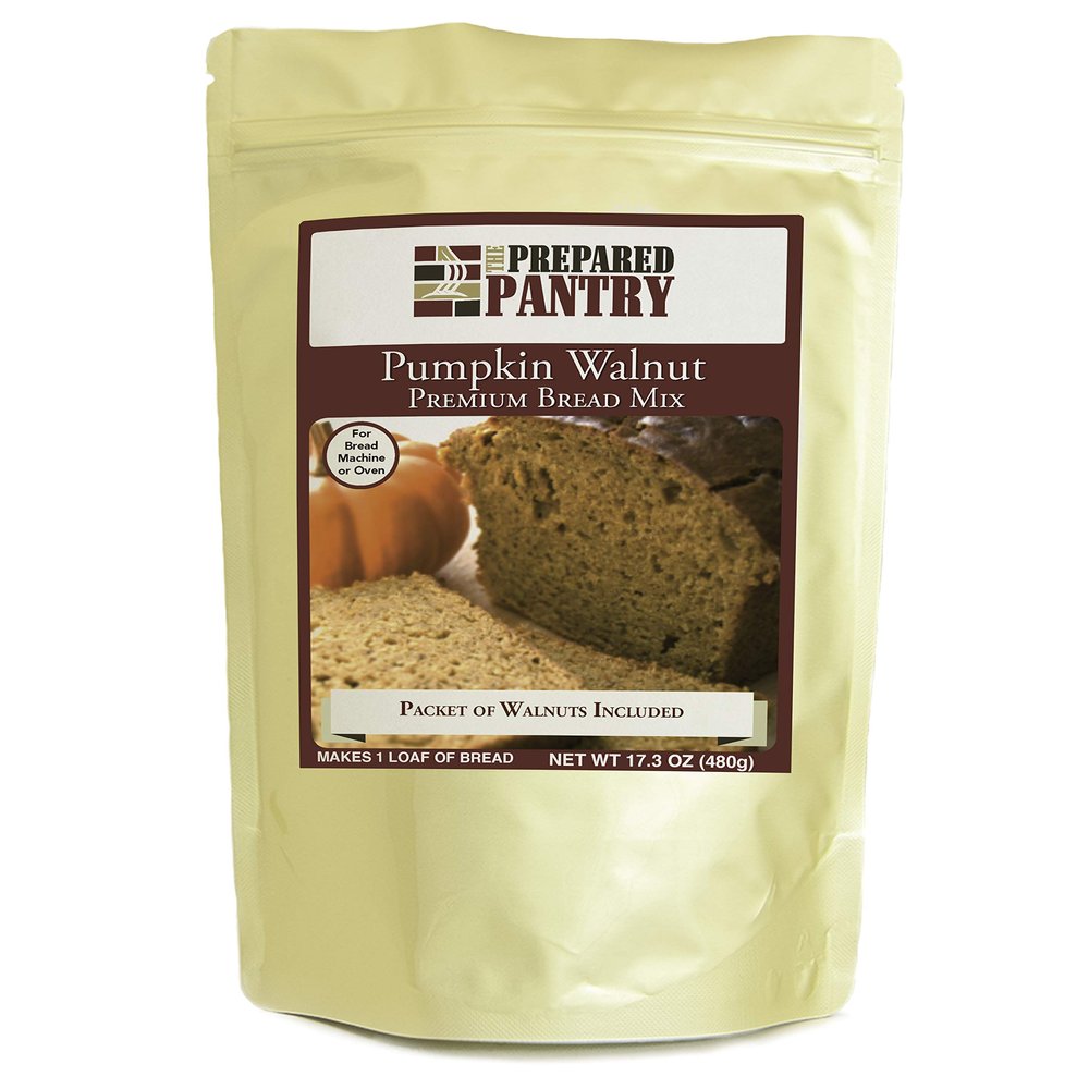 The Prepared Pantry Pumpkin Walnut Bread Mix; Single Pack; For Bread Machine or Oven