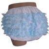 Baby Pants Pastel Blue Frilly Rhumba Adult Pullon Plastic Pants - XLarge view 1