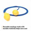 3M 3404004 EAR UltraFit Earplugs, Corded, Premolded, Yellow, 100 Pairs view 2