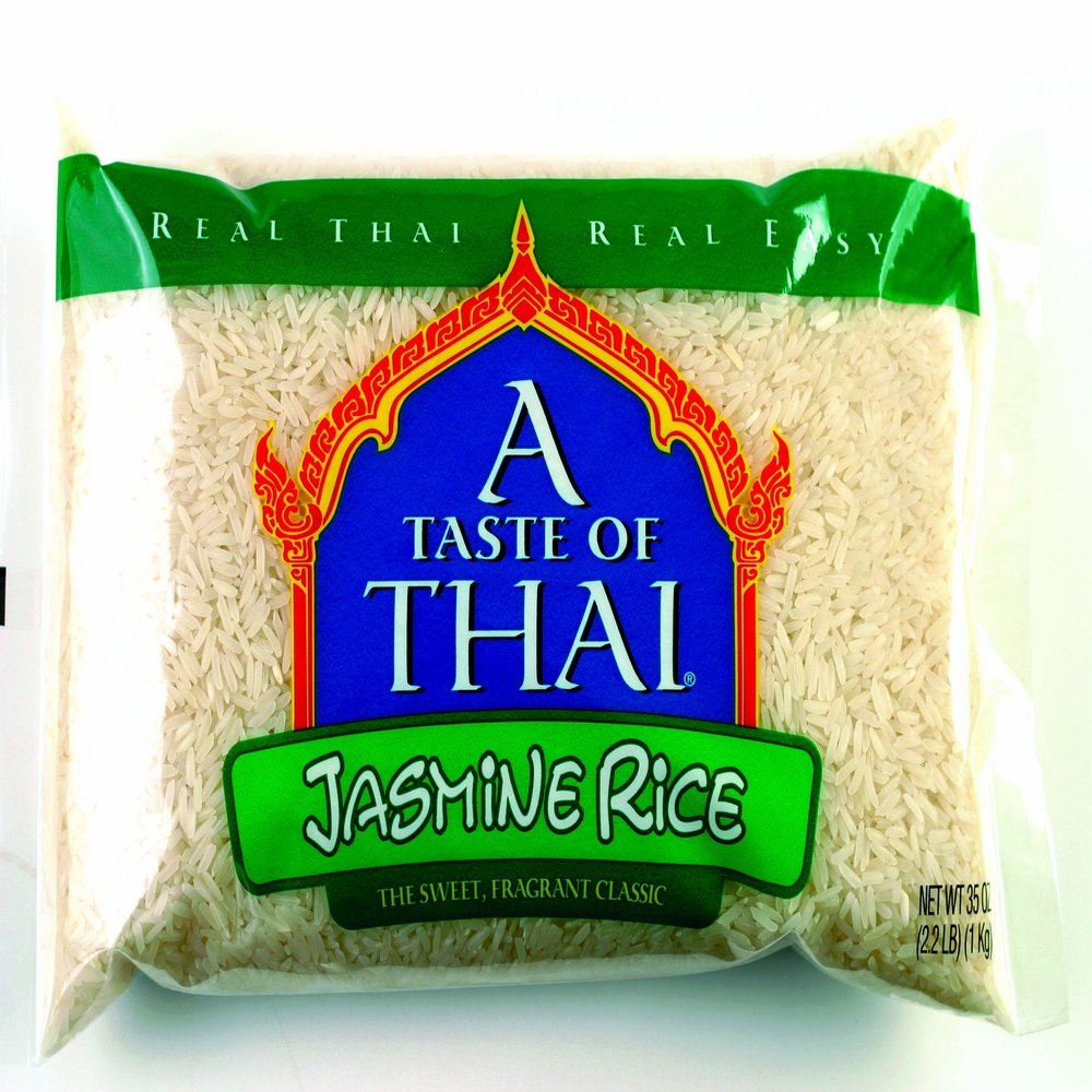 A Taste of Thai Instant White Jasmine Rice - Authentic Thai White Rice Organic | Gluten-Free, Non-GMO Instant Heat & Eat- 12 Pack, 35 oz