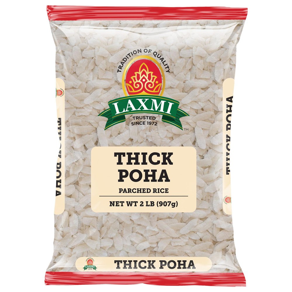 Laxmi Ready-To-Eat Flattened Thick Poha - 32oz