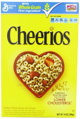 Cheerios Toasted Whole Grain Oat Cereal 14 oz