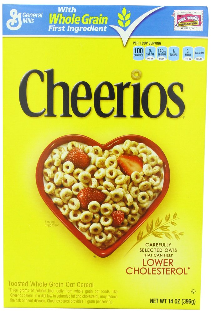 Cheerios Toasted Whole Grain Oat Cereal 14 oz