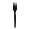 Boardwalk Full Length Polystyrene Cutlery, Fork, Black, 1000/Carton (BWKYPHFE) Category: Plastic Forks view 1