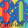 Amscan A Year to Celebrate Theme 30" Must-Have Beverage Table Napkins, Multicolored, 5"x5" view 1