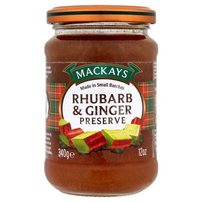 Mackays Preserve Rhubarb Ginger, 12 Ounce