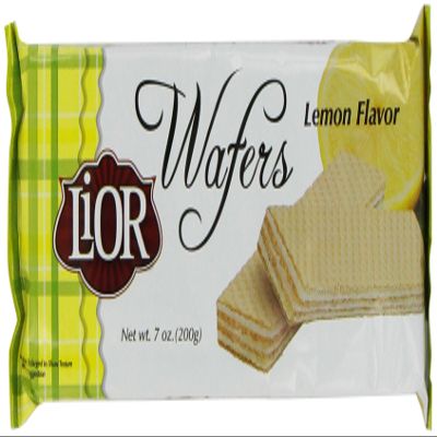 LiOR Lemon Wafer, 7-Ounce Packages (Pack of 24)