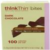 thinkThin BITES 100 Calorie Dark Chocolate, Gluten Free, 5-Count (0.88-Ounce) Bars (Pack of 6) view 1