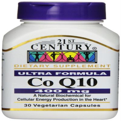 21st Century Co Q10 400 mg Veg Capsules, 30 Count