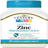21st Century Zinc Chewable with C and B6, Cherry Chew, 90 Count (Pack of 2) view 1