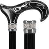 Royal RC Canes Pearlz Designer Adjustable Walking Cane with Black Marble Acrylic Handle  Lightweight Aluminum Cane for Men and Women  Fashionable Walking Stick for Men and Women view 1