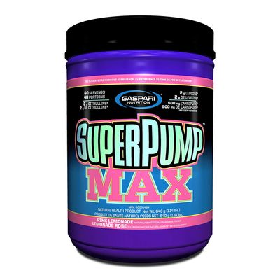 Gaspari Nutrition Superpump Max, Pink Lemonade, 1.41-Pounds