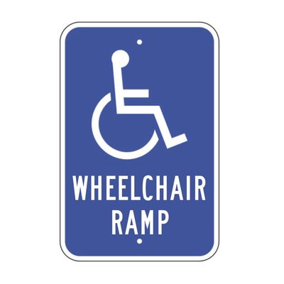 12"x18" Handicap - Wheelchair Ramp