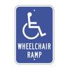 12"x18" Handicap - Wheelchair Ramp view 1