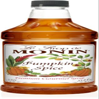 Monin Pumpkin Spice Syrup, 33.8-Ounce Plastic Bottle (1 liter)