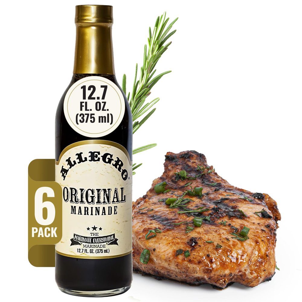 ALLEGRO - The Marinate Everything Marinades | Perfect Marinades for Meat & Veggies | Marinade for Grilling, Roasting & Cooking | Kosher & Gluten Free | 12.7 Oz (Pack of 6) - Original