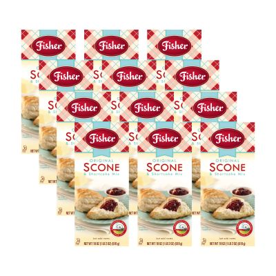Fisher Original Fair Scone & Shortcake Mix, 18 Ounces (Pack of 12)