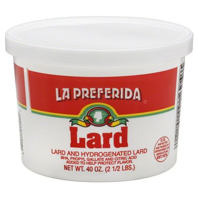 La Preferida Lard (and Hydrogenated Lard), 40-Ounce (Pack of 12)