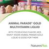 NaturesPlus Animal Parade Gold Children's Liquid Multivitamin, 16 fl oz - Natural Tropical Berry Flavor - Immune Support Supplement - Gluten Free, Vegan - 32 Servings view 3