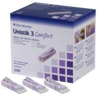 Case Unistik 3 Low Blood Flow Lancets AT1042, 100 pcs