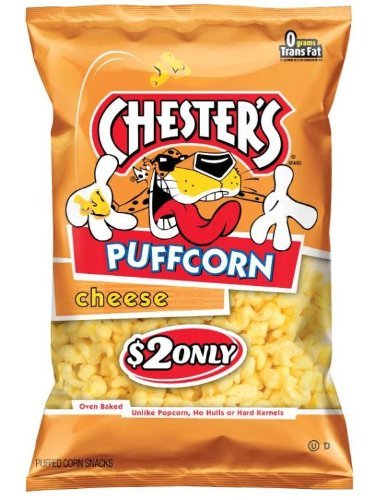 Chester's Cheese Flavored Puffcorn, 4.5oz Bags (12pk)
