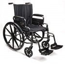 Graham-Field Seat Upholstery, Black Nylon and Mounting Hardware, 16" Width x 16" Depth, Wheelchair Parts and Accessories, 907632B1