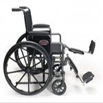 Traveler L4 Complete Elevating Legrest Panel w/Footplate - Black (pair)