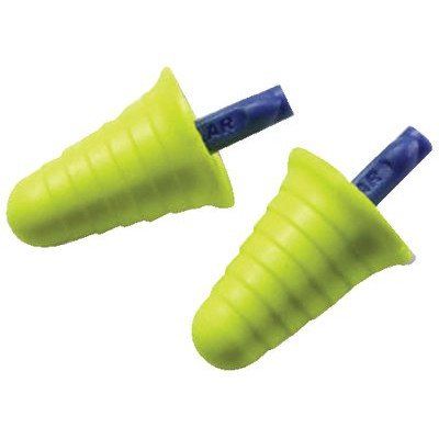 3M E-A-R Push-Ins 318-1009 Yellow Universal Polyurethane Foam Corded Ear Plugs - 30 dB NRR - 70071515681 [PRICE is per PAIR]