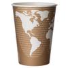 ECO PRODUCTS Compostable 32oz Lined Paper Food Bowls, Case of 500, Renewable Disposable Round Containers, Plant-Based PLA Lined, World Art, Lids Available, ASTM Compliant, BPI-Certified view 1