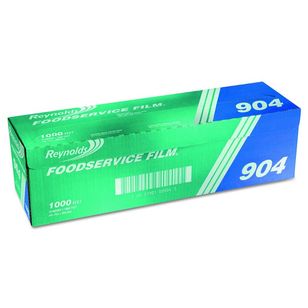 Reynolds Wrap Pvc Film Roll With Cutter Box, 18" X 1,000 Ft, Clear