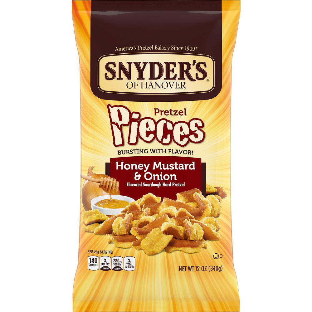 Snyder's of Hanover Pretzel Pieces, Honey Mustard & Onion, 12 Oz