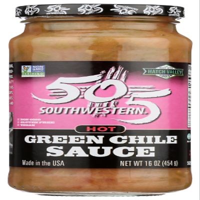505 SOUTHWESTERN Hot Green Chile Sauce, 16 OZ