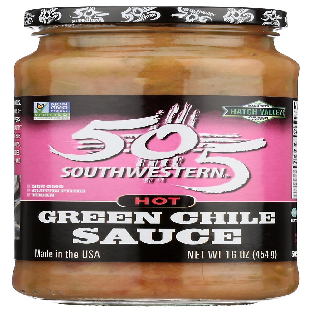 505 SOUTHWESTERN Hot Green Chile Sauce, 16 OZ