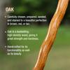 Brazos Handcrafted Wood Walking Stick, Twisted Oak, Ergonomic Style Handle, for Men & Women, Made in The USA, Tan, 48" view 3