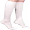 SIGVARIS Womens Essential Cotton 230 Closed Toe Calf-High Socks 30-40mmHg - White - Medium Short view 1