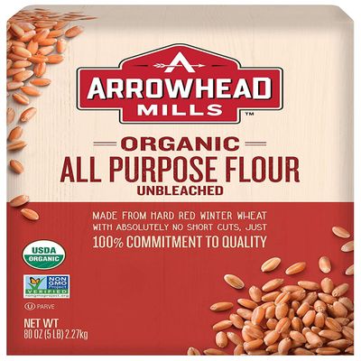 Arrowhead Mills Unbleached White Flour, 5-Pounds (Pack of2)