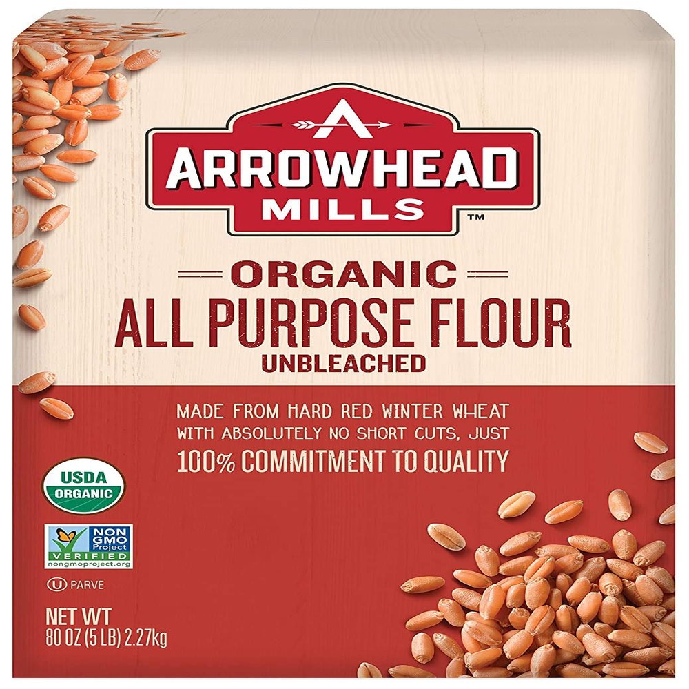 Arrowhead Mills Unbleached White Flour, 5-Pounds (Pack of2)