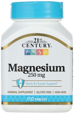 21st Century Magnesium, 250 mg, 110 Tablets