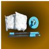 360 Rotating Magic Mop Set w/ 2 Aluminum Pole & 4 Mop Heads - Blue view 2