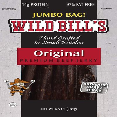Wild Bill's 6.5oz Hickory Smoked Beef Jerky Pack (re-sealable)