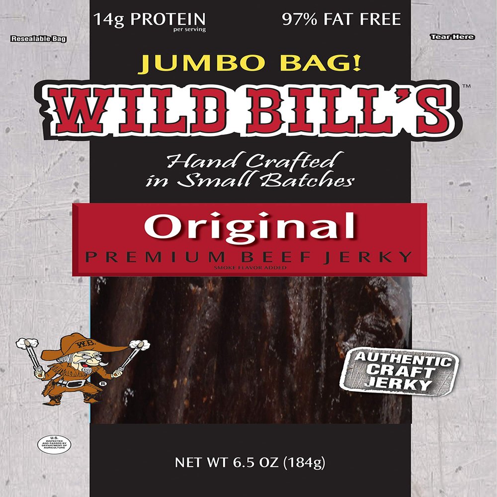 Wild Bill's 6.5oz Hickory Smoked Beef Jerky Pack (re-sealable)