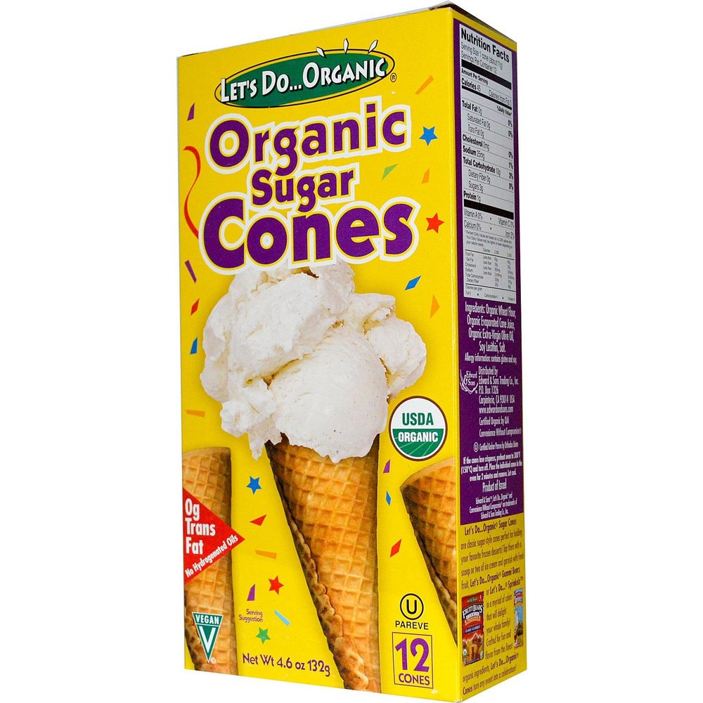 Lets DoOrganic: Organic Sugar Cones (1 x 4.6oz)