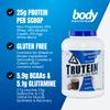 Body Nutrition Trutein High Protein Powder: 45% Whey, 45% Casein, 10% Egg White Protein Shake Mix, Gluten-Free, Low Sodium, Low Carb Protein Supplement for Men & Women, Chocolate Peanut Butter, 4lb view 3