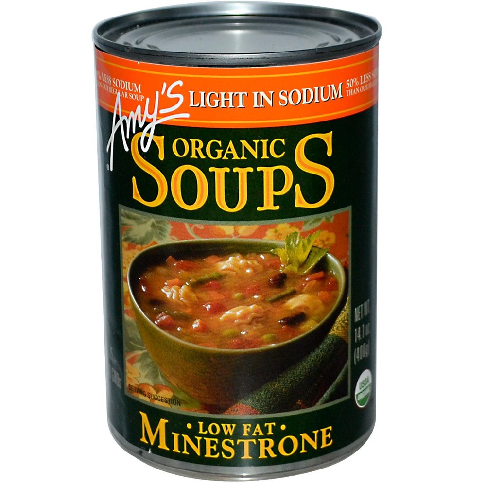 Amy's Organic Light in Sodium Soup Minestrone -- 14.1 fl oz